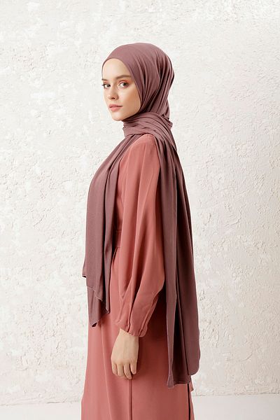 Tachnisa Combed Cotton Shawl - Dried Rose