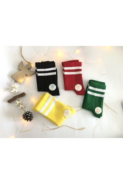 çorapdunyam Unisex Σειρά 4 Colorful Stripe College Tennis Trend 1 Ποιοτικές κάλτσες HD5422