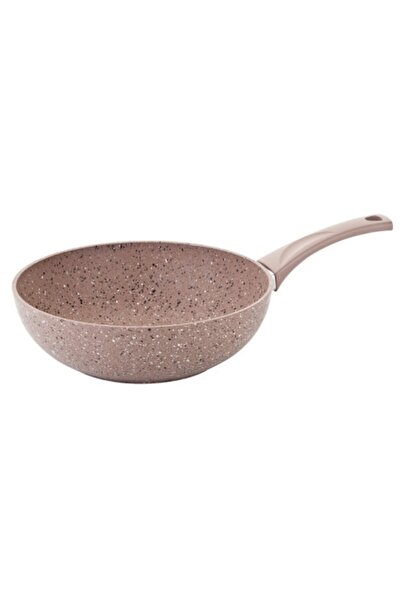 OMS PASLANMAZ OMS - 3211-.00.07 Granit Wok Tava Kahverengi