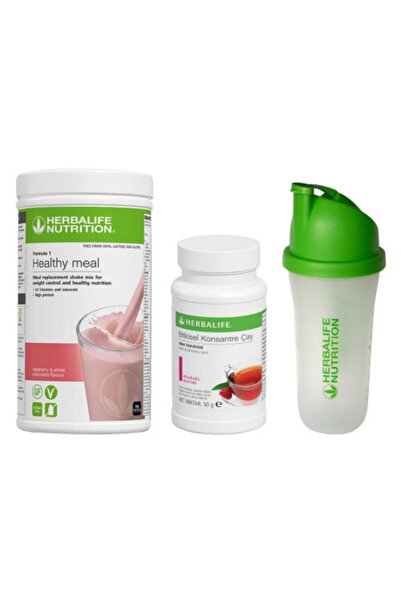 Herbalife Shaker Hediyeli Ekonomik Set-14 (ahududu-beyaz Çikolata Shake+ Ahud...