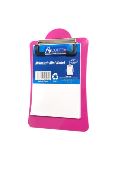 FLY COLOR Блокнот з магнітом, 50 сторінок, рожевий