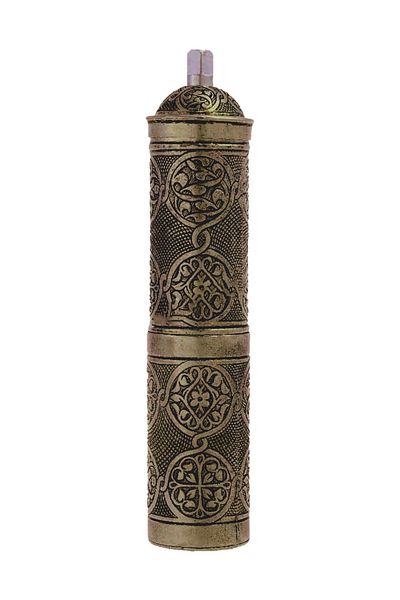 BAZAAR 4 Ottoman Nostalgic Coffee And Spice Hand Grinder Plain Antique Yellow Color