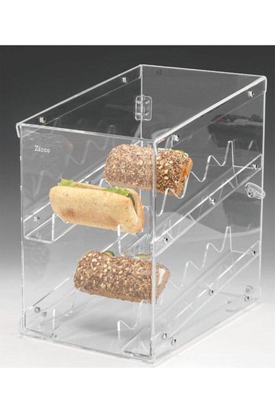 Zicco Sandwich Display Plate Stand Acrylic Storage Container