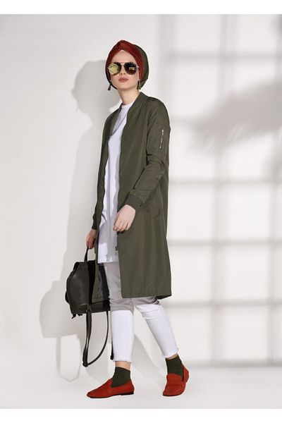 TRENDTESETTÜR Καμπαρντίνα με φερμουάρ με μανίκια T 043