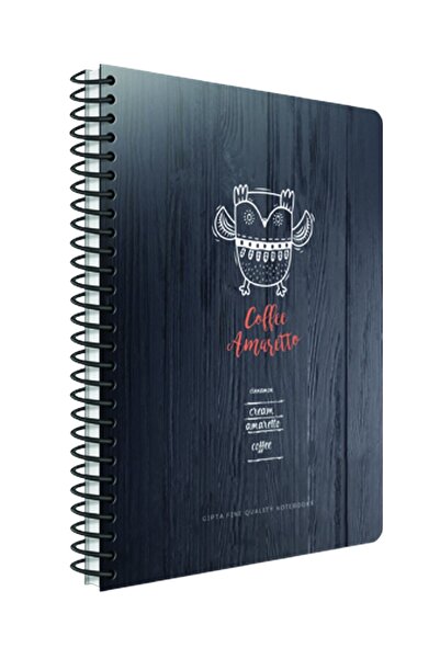 Gıpta Coffee Book Spiralli Sert Kapak 120 Yp 19x26 Cm Defter Çizgili Coffee A...