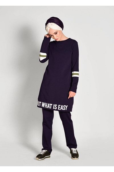 TRENDTESETTÜR Σετ αθλητική φόρμα 2 τεμαχίων με λεπτομέρεια γραμμής 7718