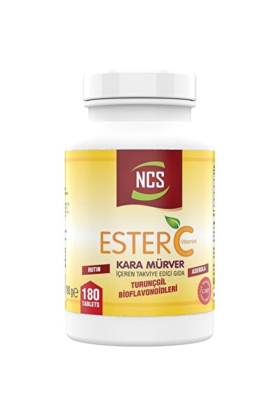 NCS استر فيتامين سي 500 مجم 180 قرص بيرل أسود برتقالي