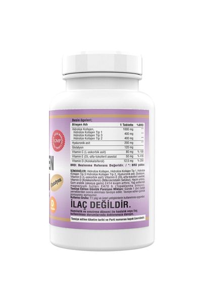 NCS Hydrolyzed Collagen Type 1-2-3 Glutathione Vitamin C 180 X 3 Boxes