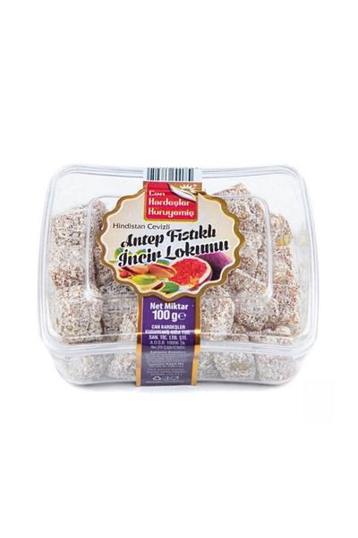 Can Kardeşler Kuruyemiş 100 Gr Mini Turkish Delight - Fig and Pistachio