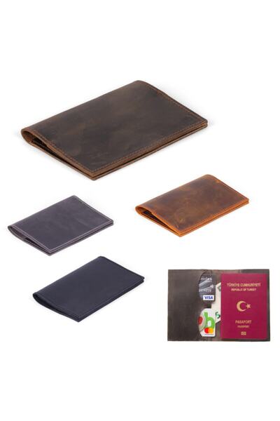 TREND Hakiki Deri Pasaport Kılıfı