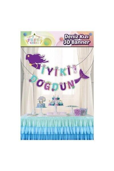 Happyland راية عيد ميلاد حورية البحر عيد ميلاد سعيد