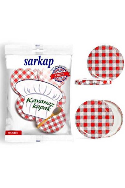 Sarkap Desenli Kavanoz Kapağı 10 Lu Paket