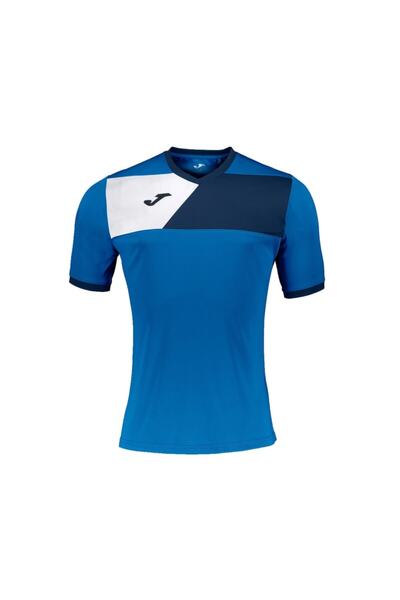 Joma Men's Football Jersey Blue T-Shirt Crew Ii Royal Marino Ss 100611.703