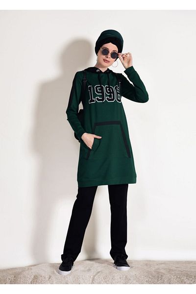 TRENDTESETTÜR Σετ αθλητική φόρμα 8418 - Λεπτομέρεια τσέπης και στάμπα