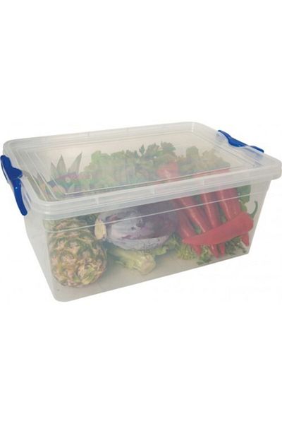 LEVA Multi-Purpose Transparent Rectangular Ziplock Storage Container 20.lt