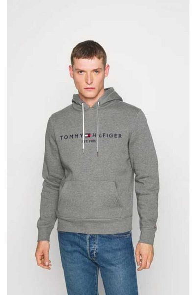 Tommy Hilfiger Чоловічий сірий джинсовий світшот з логотипом