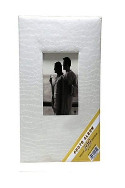 GünTech 10x15 300 Λουξ Δερμάτινο Άλμπουμ Φωτογραφιών Λευκό