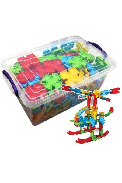 AKÇİÇEK OYUNCAK ميجا جويسي في حاوية بلاستيكية - 200 قطعة