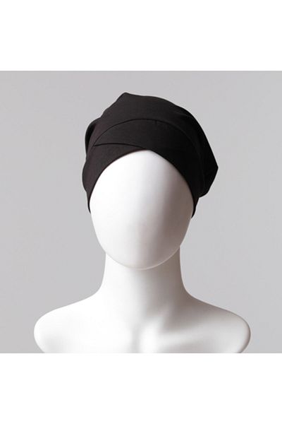 ipekistanbul Women's Black Cross Pipe Bonnet
