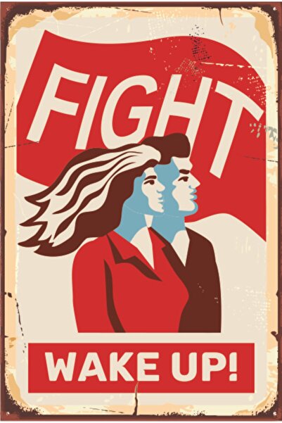 Hayat Poster Αφίσα για την επανάσταση Fight Retro Wood