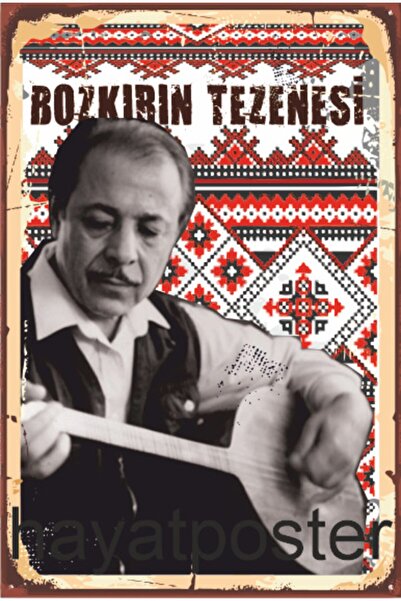 Hayat Poster Neşet Ertaş Ρετρό Δίσκος - Ξύλινη Αφίσα