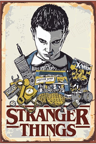 Hayat Poster Stranger Things Retro Ahşap Poster