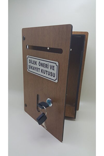 hediyelikevi Büyük Boy Ahşap Dilek Öneri Şikayet Kutusu