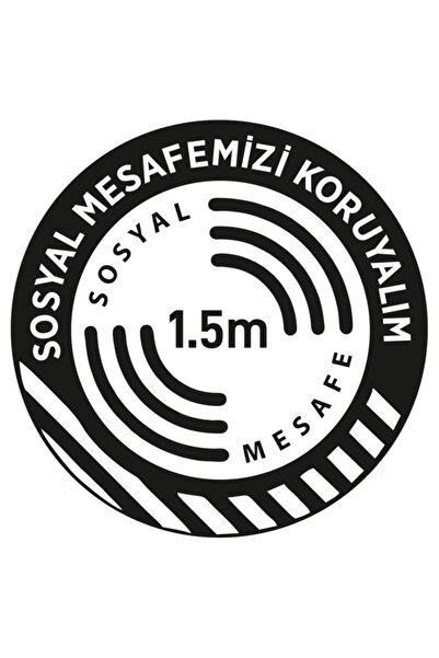 MIGNATIS Să păstrăm distanța socială Banner autocolant pentru a fi lipit pe l...