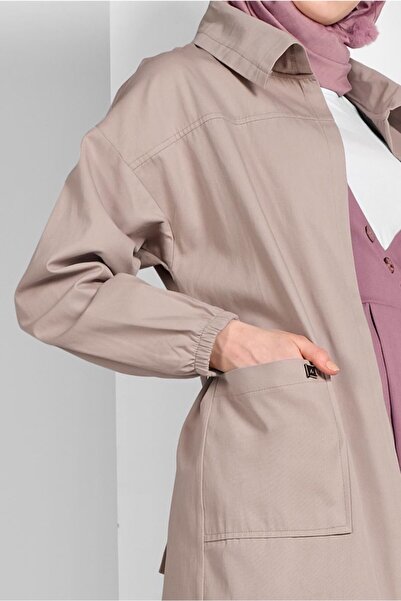 TRENDTESETTÜR Belted Cotton Trench Coat 88107