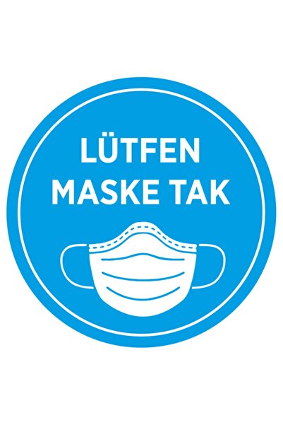 MIGNATIS Maska Utikač Plava Boja Nalepnica Poster Za Zid 45x45cm 3 Kom Syl14