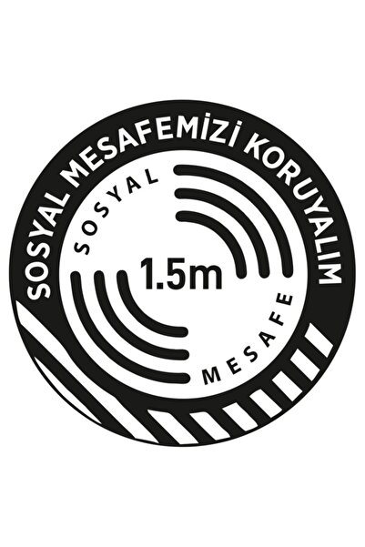 MIGNATIS 35x35cm Nastavimo da održavamo socijalnu distancu - nalepnica za lep...