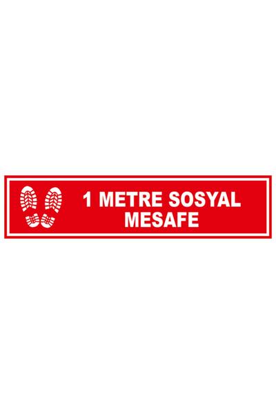MIGNATIS 1 metar nalepnica za socijalno distanciranje, bannera, 12x50cm, 5 ko...