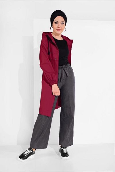 TRENDTESETTÜR Zippered Trench Coat 68107