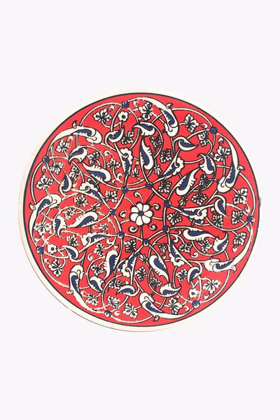 Eren Çini Seramiği Ceramic Tile Patterned Trivet