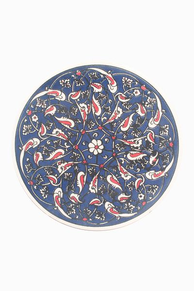 Eren Çini Seramiği Ceramic Tile Patterned Trivet