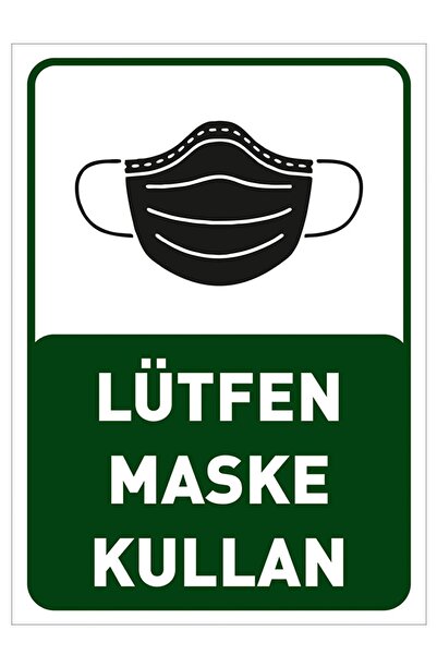 MIGNATIS Molimo nosite masku - znak, natpis, naljepnica 35x50cm Syl44