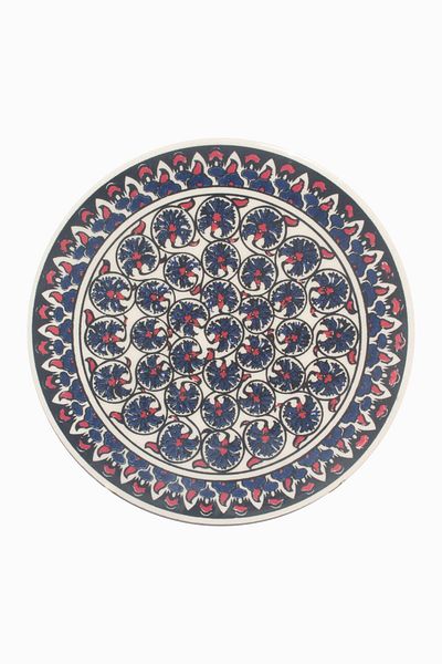 Eren Çini Seramiği Ceramic Tile Patterned Trivet