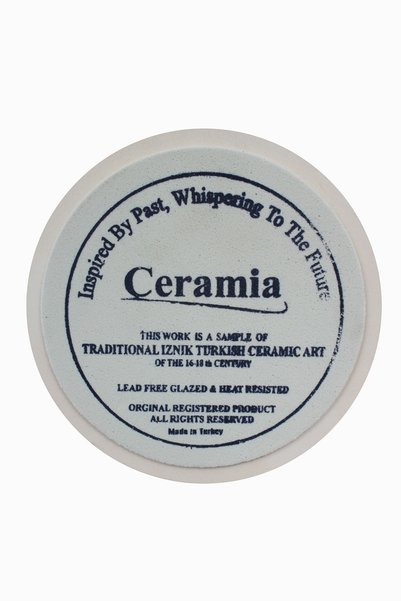 Eren Çini Seramiği Ceramic Tile Patterned Trivet