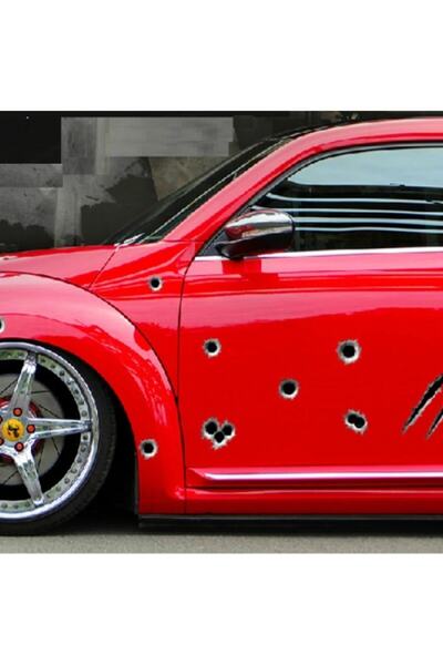 Genel Markalar Büro Ev Ofis Arabası için 21x30CM Araç Dışı 3D Kurşun Pençe İz...