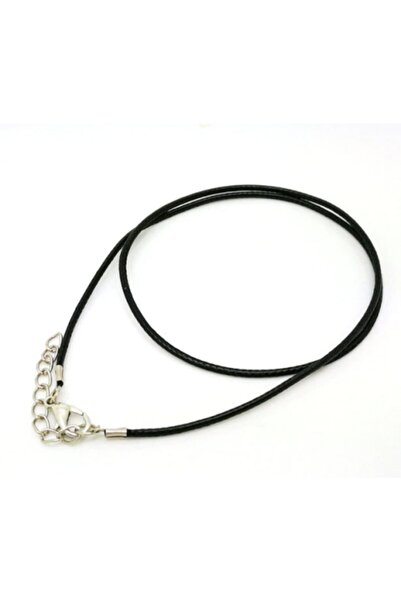 Selderesi 10 Adet Kolye Ipi Balmumu Suni Deri Kaliteli Hazır Ip 90+5 Cm