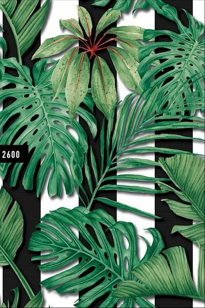 Natural Wall212 2600 Tropikal Yaprak Desen Duvar Kağıdı 5,00 M²