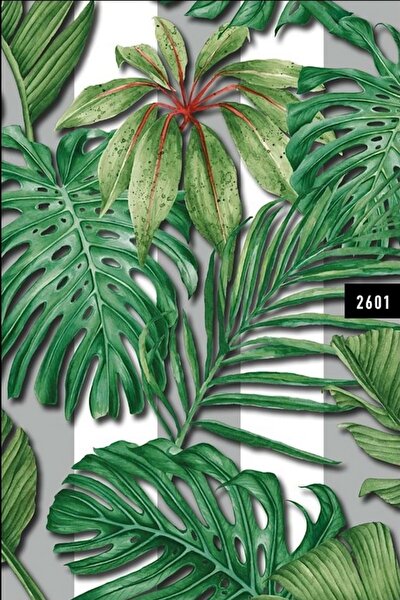 Natural Wall212 2601 Tropikal Yaprak Desen Duvar Kağıdı 5,00 M²