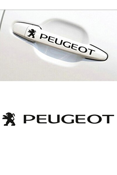 Melek Pazarı Siyah Ren Peugeot Kapı Kolu Jant Oto Sticker, Araba Sticker