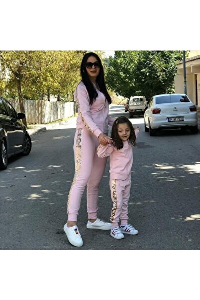 Pembe Anne Kız Esofman Takımı