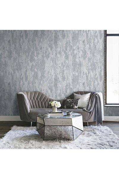 Adawall Seven 7809-2 Gri Parlak Hafif Desenli Duvar Kağıdı 16,50 M2