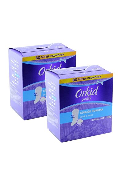 Orkid Hijyenik Ped günlük Ped Paket 80 Li x 2 Adet