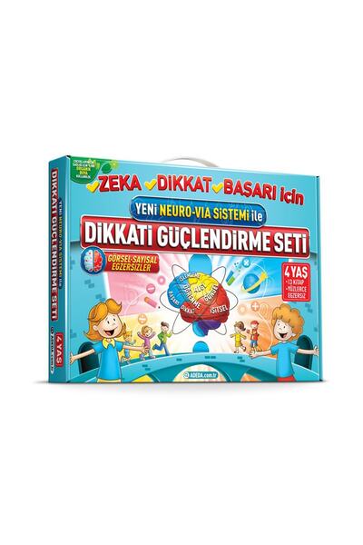 Adeda Yayınları Adeda Yayınları Adeda Dikkati Güçlendirme Seti 4 Yaş (3 Kitap)