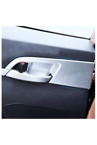 OLED GARAJ Compatible For HYUNDAI ELANTRA INNER DOOR HANDLE PLATED SILVER 2016-2019