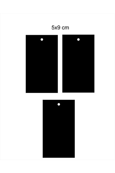 DERELİ MATBAA Karton Fiyat Marka Etiketi 5x9 Cm 500 Ad 4mm Orta Ip Gecme Yeri