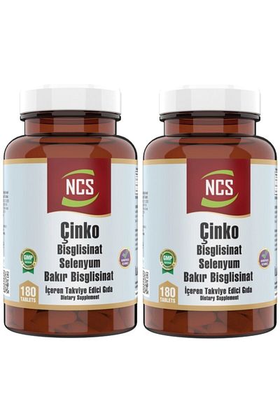 NCS Zinc Bisglycinate & Copper Selenium Zinc 2 X 180 Tablets